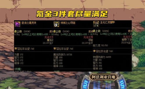 DNF 110级第一套全民出装 以 MP套 为核心,首饰可自由选择