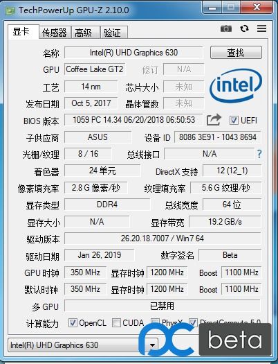 I3 8100核芯显卡Intel R UHD Graphics 630 Win7驱动包下载 UHD630,WIN7,驱动 远景论坛 微软极客社区 