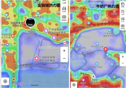 一张热力对比图,看出广州年味哪里最 浓