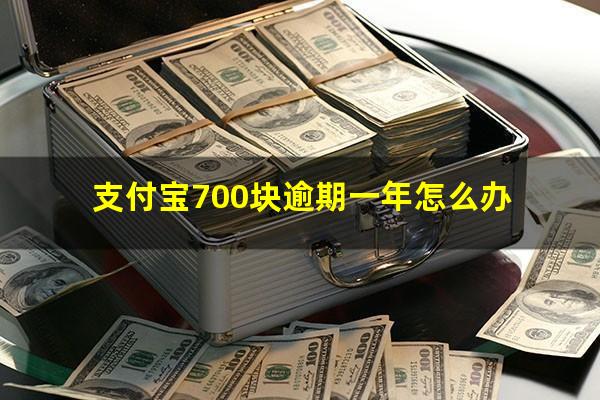 支付宝700块逾期一年怎么办