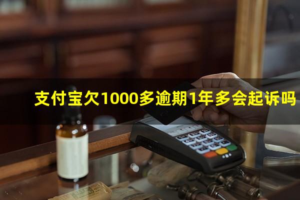 支付宝欠1000多逾期1年多会起诉吗