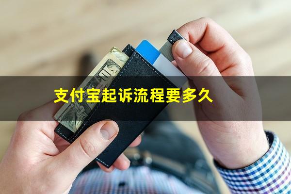 支付宝起诉流程要多久