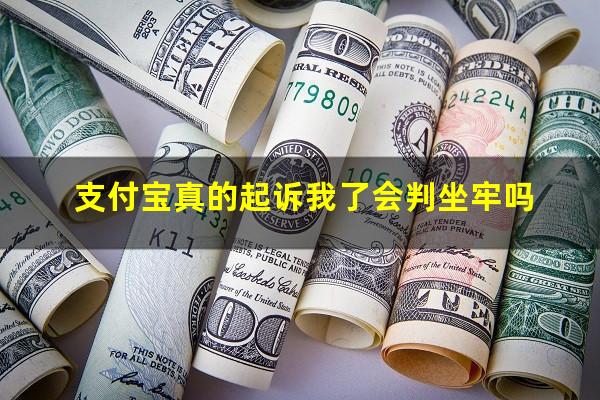 支付宝真的起诉我了会判坐牢吗